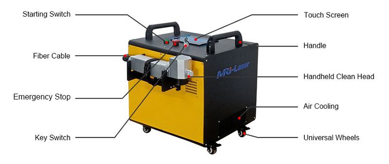 60W fiber Laser Cleaning Machine manufacture